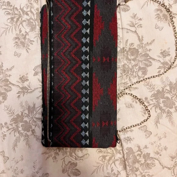 Aztec Fold Over Clutch - Picture 6 of 6